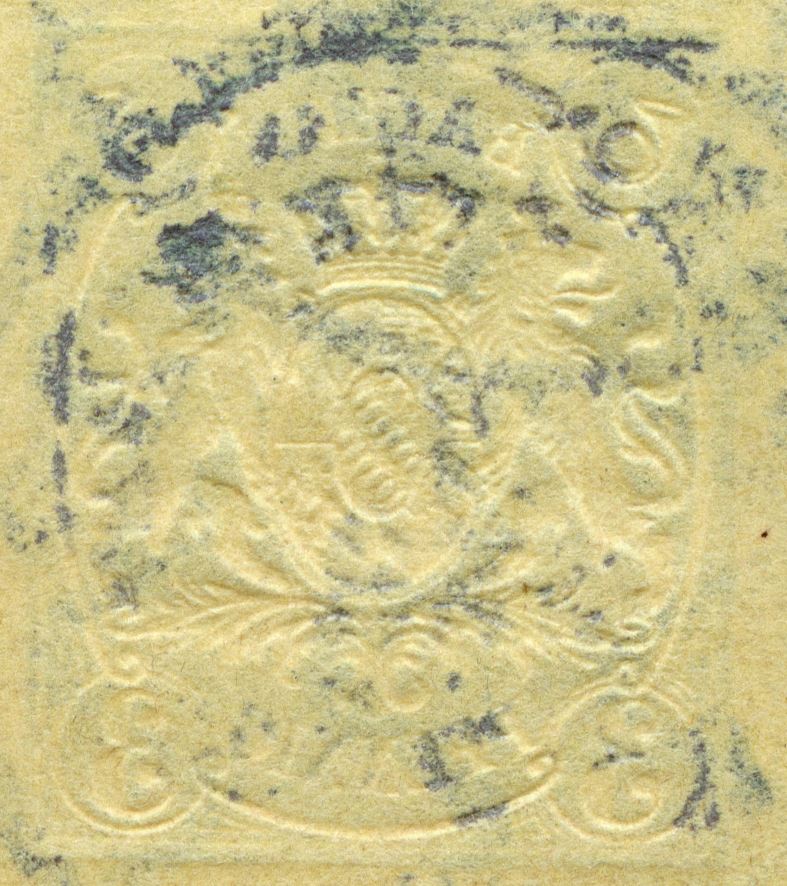 Prägedruck 1860-1900 in der Schweiz und in den deutschen Staaten Bayern_18xx_3pf_pws_102
